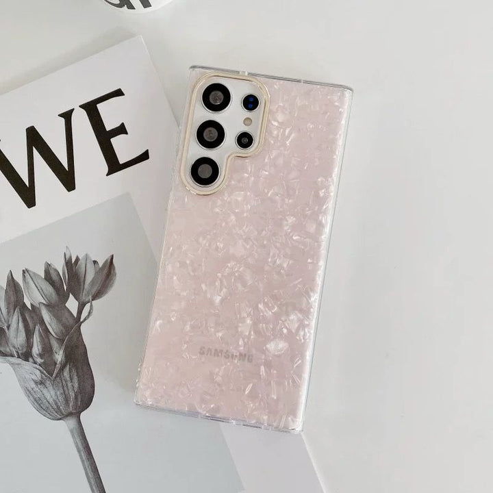 Samsung Galaxy S24 Ultra Glitter Shell Pattern Case Cover