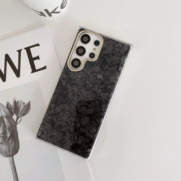 Samsung Galaxy S25 Ultra Glitter Shell Pattern Case Cover