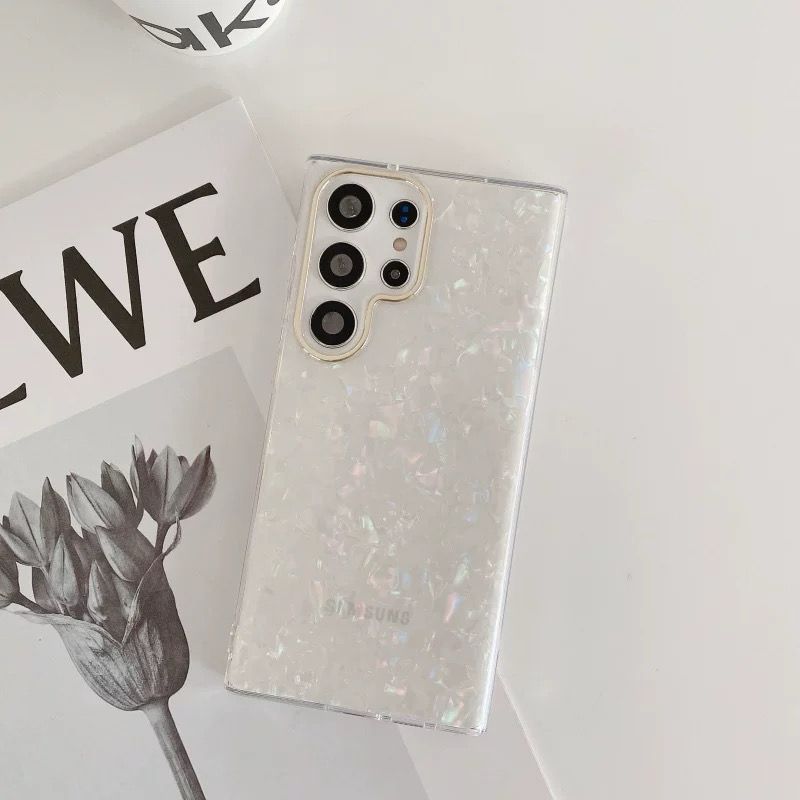 Samsung Galaxy S25 Ultra Glitter Shell Pattern Case Cover
