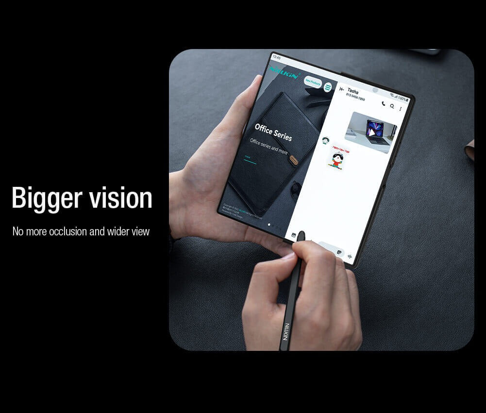 Samsung Galaxy Z Fold7 (Fold 7 5G) Nillkin Qin Pro Leather case for S-PEN version