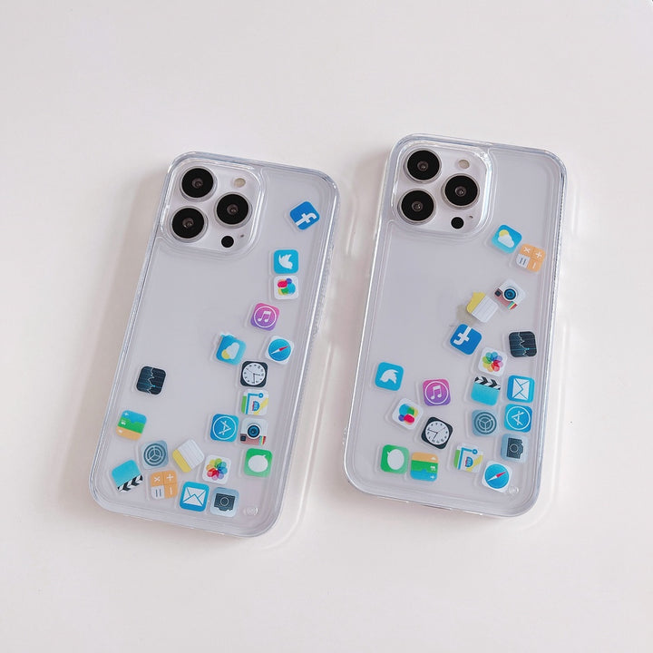 iPhone Floating App Trendy Case Cover