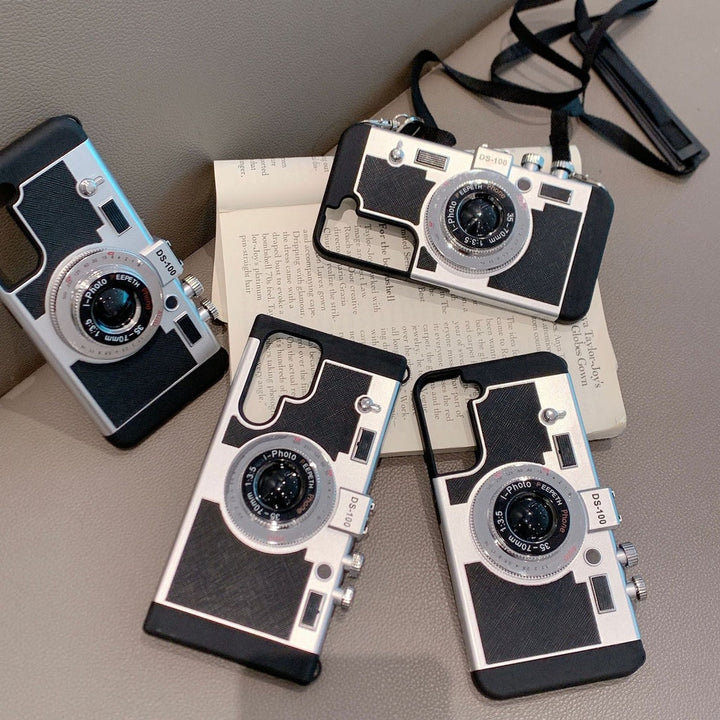 Samsung S23 Ultra 3D Retro Vintage Camera Case Cover