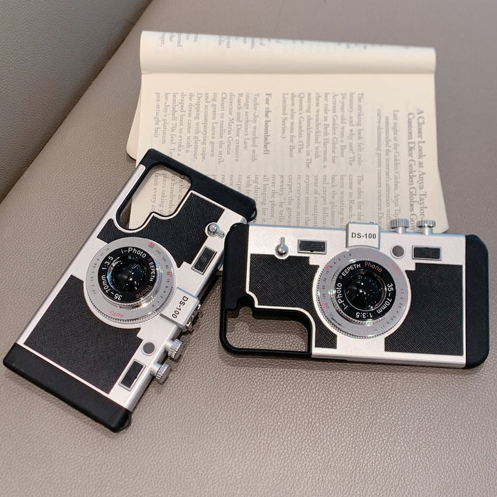 Samsung S23 Ultra 3D Retro Vintage Camera Case Cover