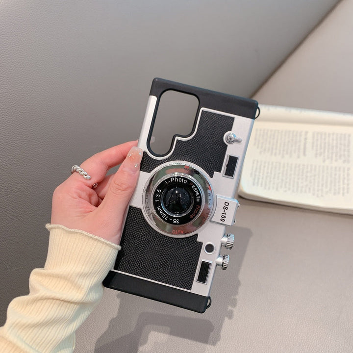 Samsung S23 Ultra 3D Retro Vintage Camera Case Cover