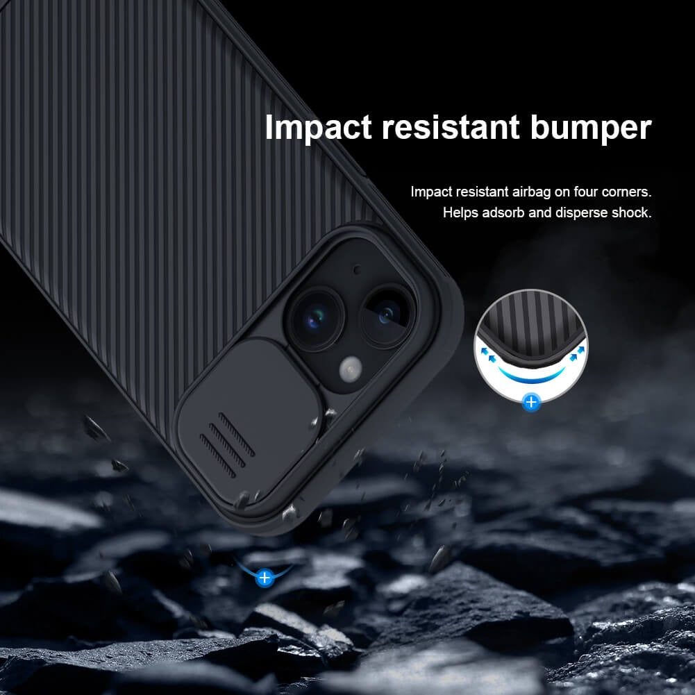 iPhone 15 Plus Nillkin CamShield Pro Case Cover Black