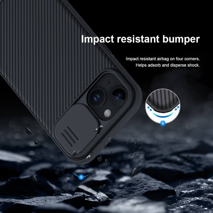 iPhone 15 Plus Nillkin CamShield Pro Case Cover Black