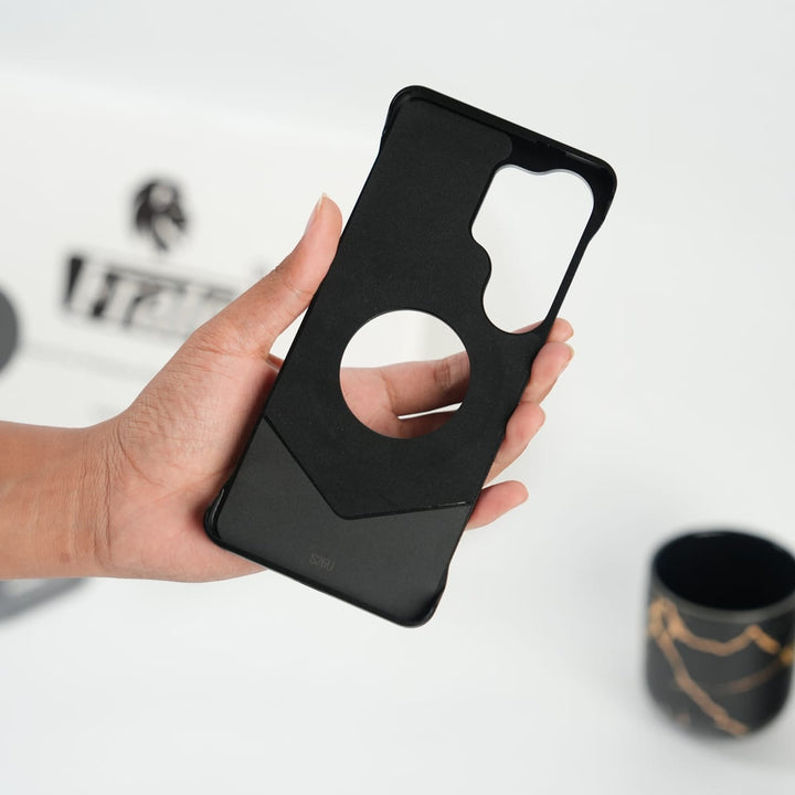 FRATO Aeroflex Metal Galaxy S26 Ultra Premium Leather Aluminium Metal Snap On Rotating Stand case