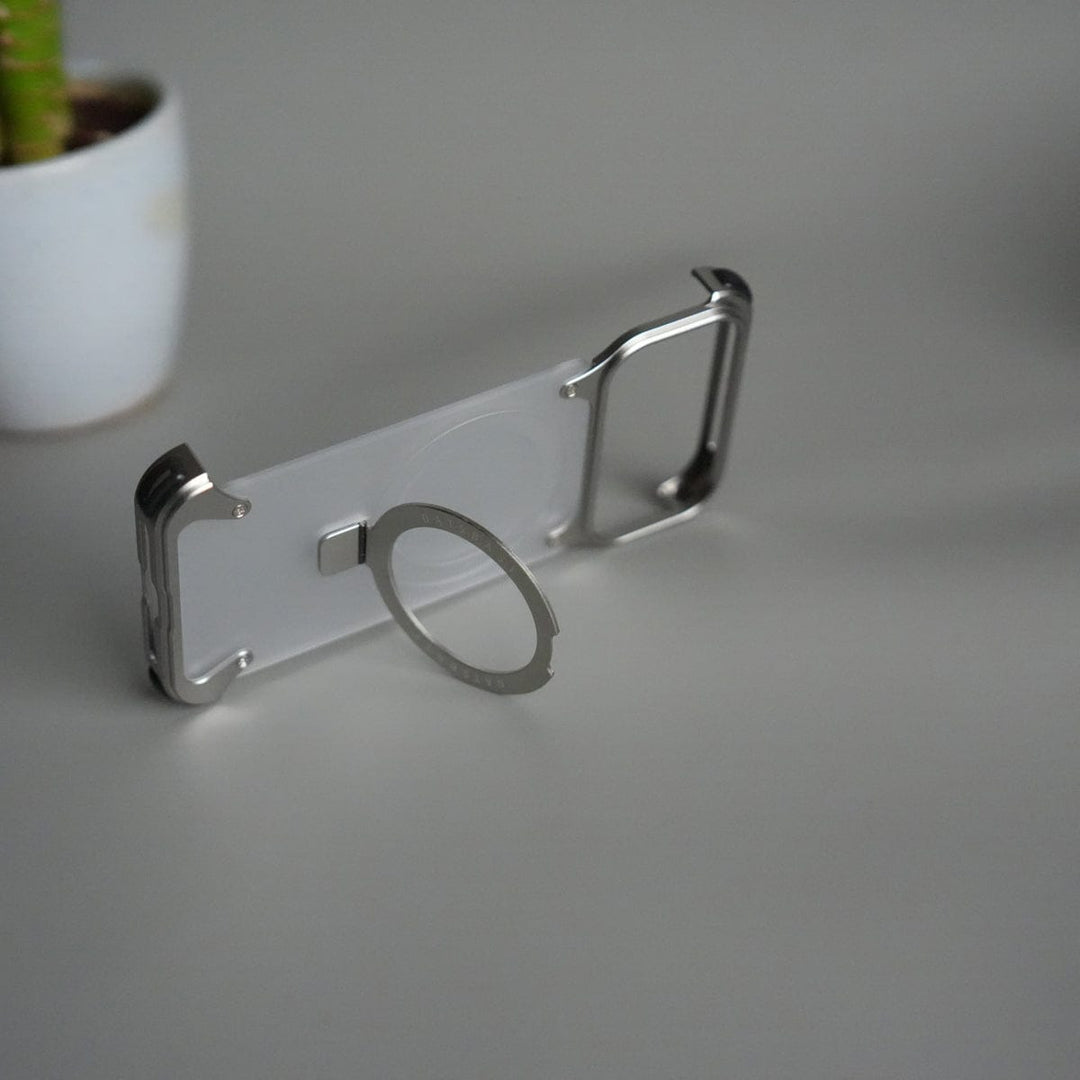FRATO Aeroflex Metal iPhone 17 Pro Max Frosted Frameless Metal Kickstand Case