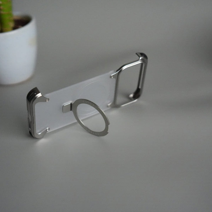 FRATO Aeroflex Metal iPhone 17 Pro Max Frosted Frameless Metal Kickstand Case
