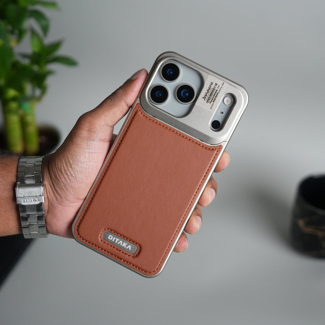 FRATO Aeroflex Metal iPhone 17 Series Premium Metallic AeroFLex Leather MagSafe Case