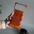 iPhone 17 Pro Max Magnetic Leather Case | Strong MagSafe + Metal Kickstand | Premium PU Leather Back with Aluminum Bumper Frame