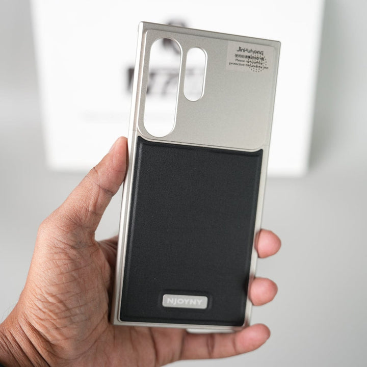 FRATO Aeroflex Metal Samsung Galaxy S25 Ultra Premium Metallic AeroFLex Aluminium Leather Case