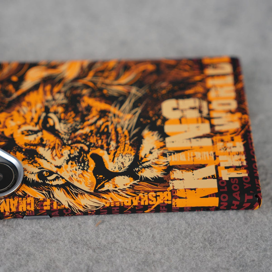 FRATO Aeroflex Metal Samsung Galaxy Ultra Series Carbon Fiber Texture Tiger Lion Design Hard Pc MagSafe Case Cover
