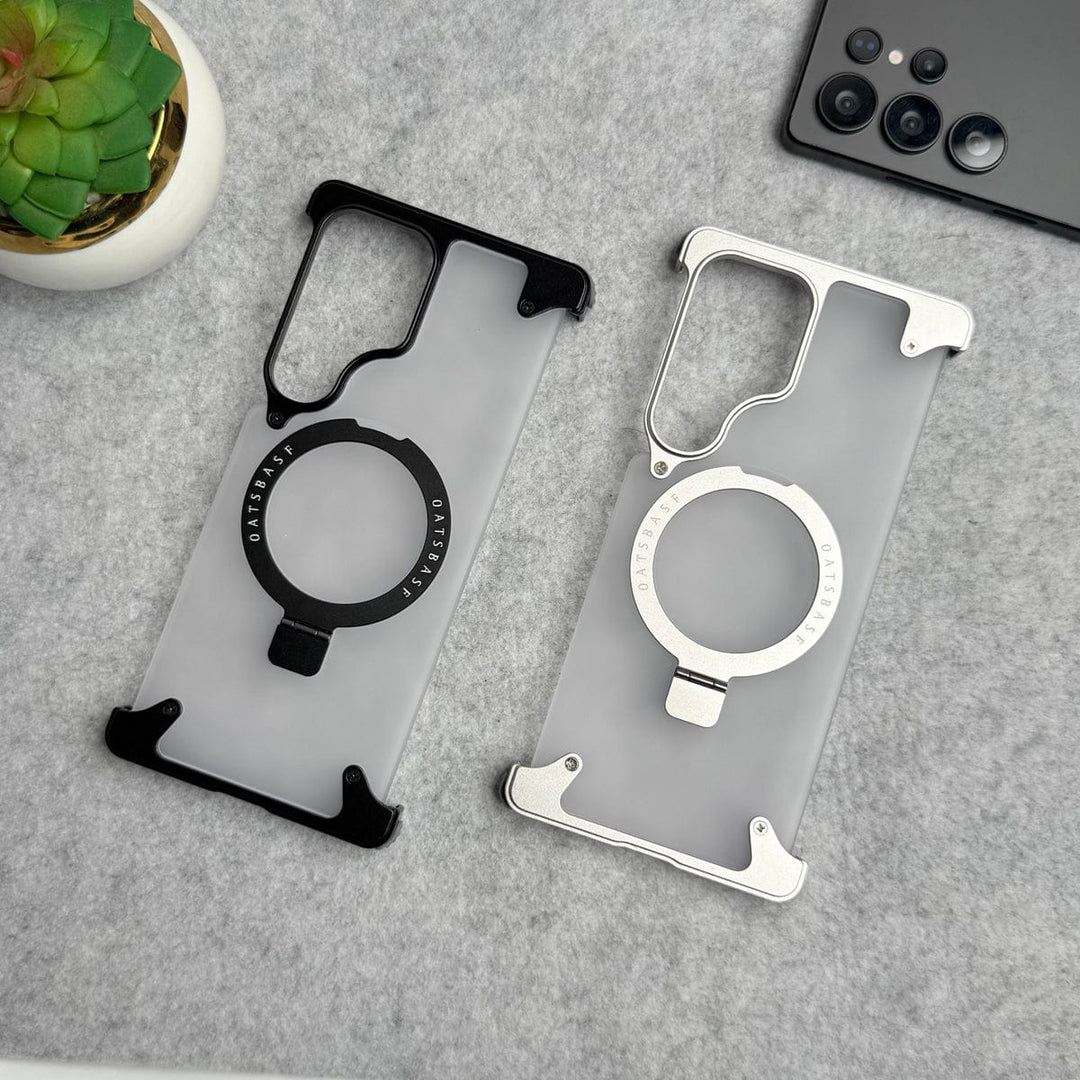 FRATO Aeroflex Metal Samsung Galaxy Ultra Series Frosted Frameless Metal Kickstand Case