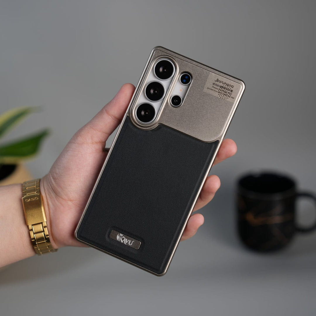 FRATO Aeroflex Metal Samsung Galaxy Ultra Series Premium Metallic AeroFLex Aluminium Leather Case