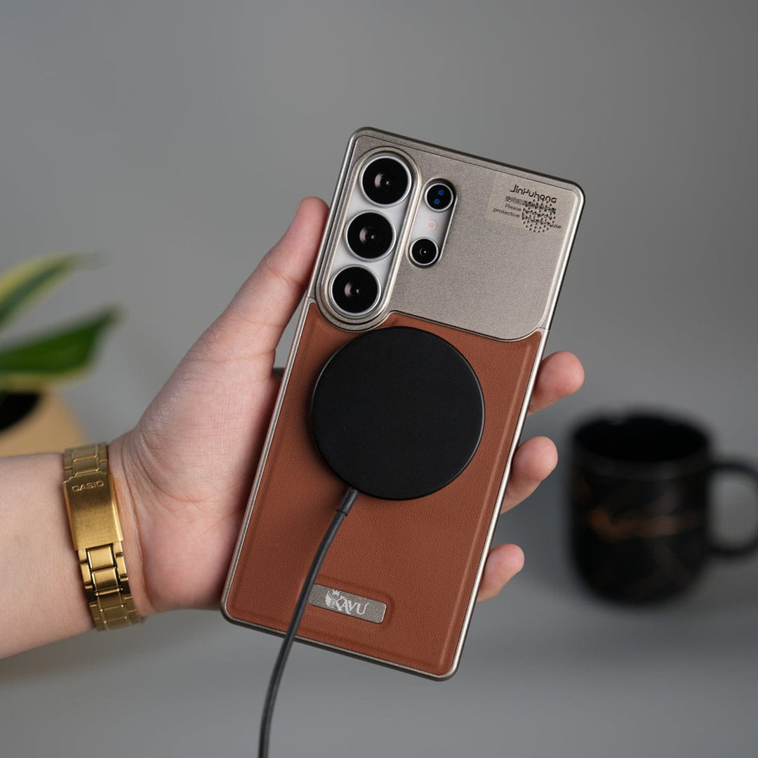 FRATO Aeroflex Metal Samsung Galaxy Ultra Series Premium Metallic AeroFLex Aluminium Leather Case