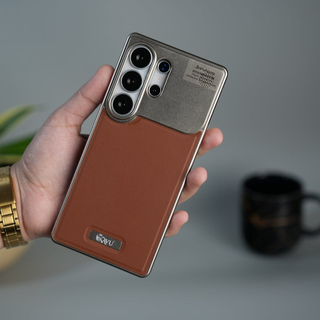 FRATO Aeroflex Metal Samsung Galaxy Ultra Series Premium Metallic AeroFLex Aluminium Leather Case