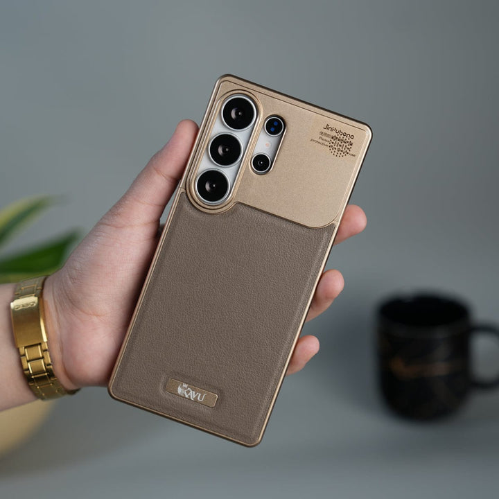 FRATO Aeroflex Metal Samsung Galaxy Ultra Series Premium Metallic AeroFLex Aluminium Leather Case