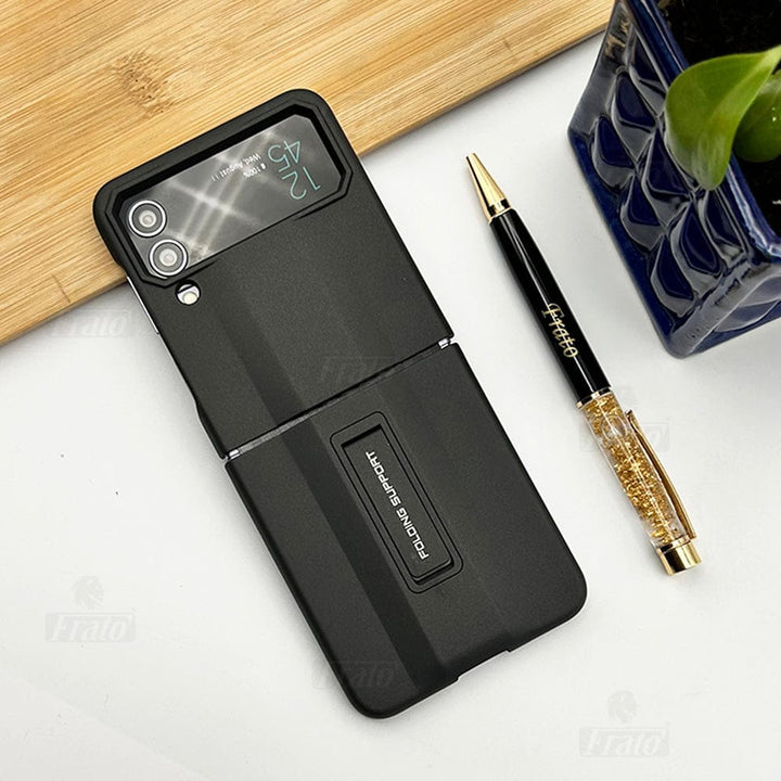 FRATO Flip 4 Collection Black Samsung Galaxy Z Flip 4 Armor Style Case Cover