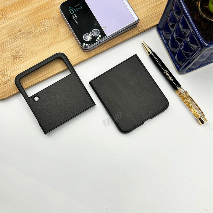 FRATO Flip 4 Collection Black Samsung Galaxy Z Flip 4 Attractive Pastel Pure Color Case Cover