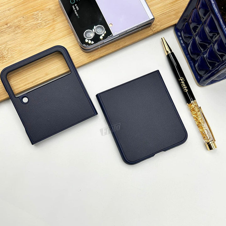 FRATO Flip 4 Collection Blue Samsung Galaxy Z Flip 4 Attractive Pastel Pure Color Case Cover