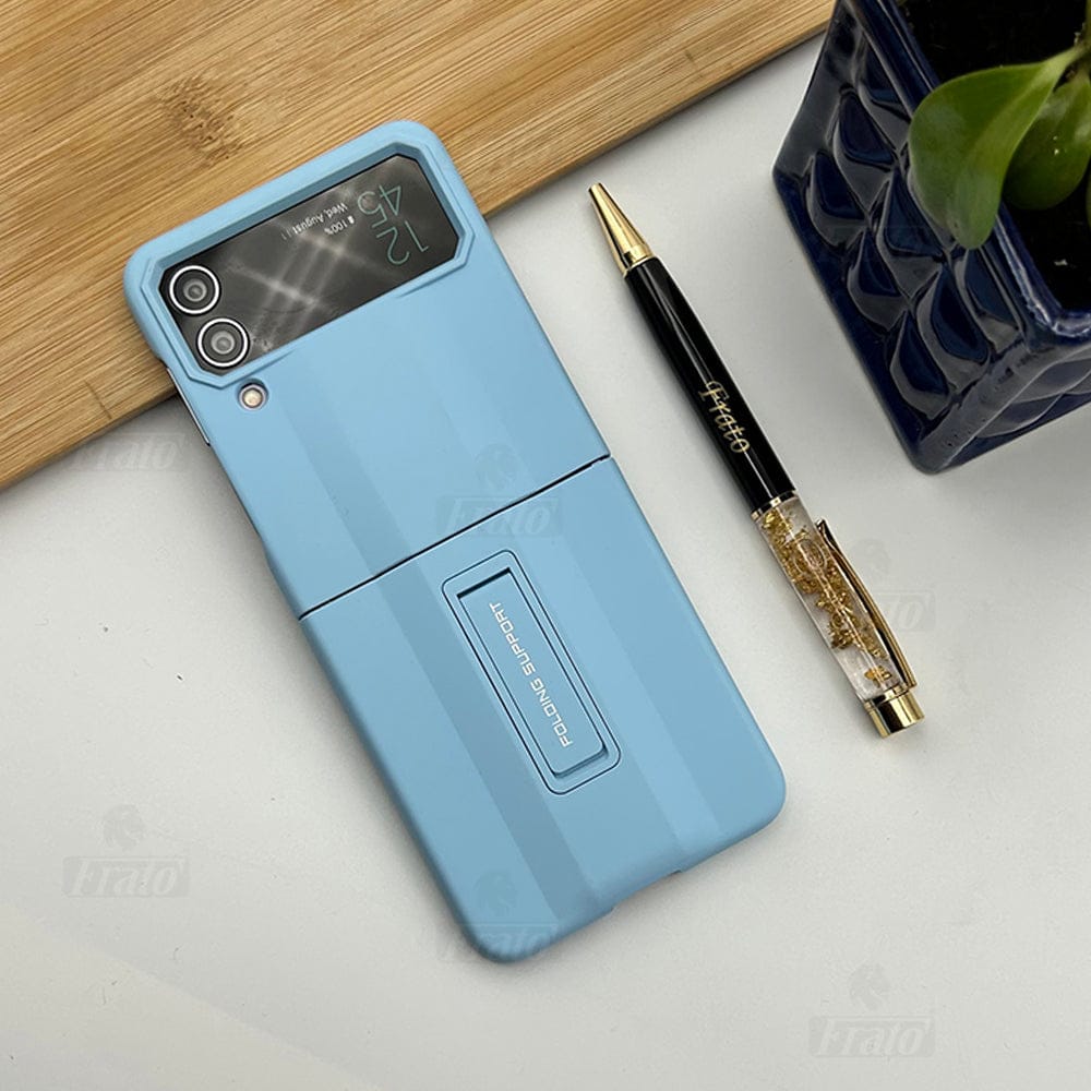 FRATO Flip 4 Collection Light Blue Samsung Galaxy Z Flip 4 Armor Style Case Cover
