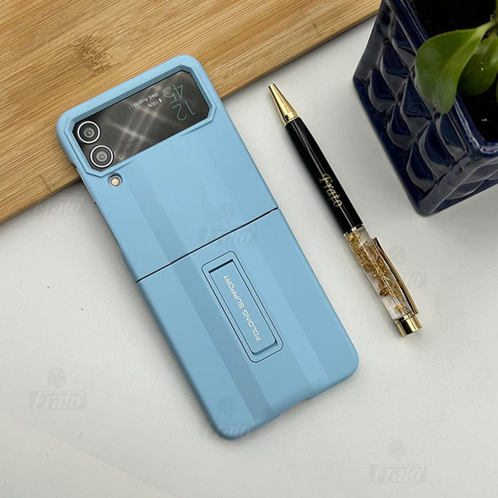 FRATO Flip 4 Collection Light Blue Samsung Galaxy Z Flip 4 Armor Style Case Cover