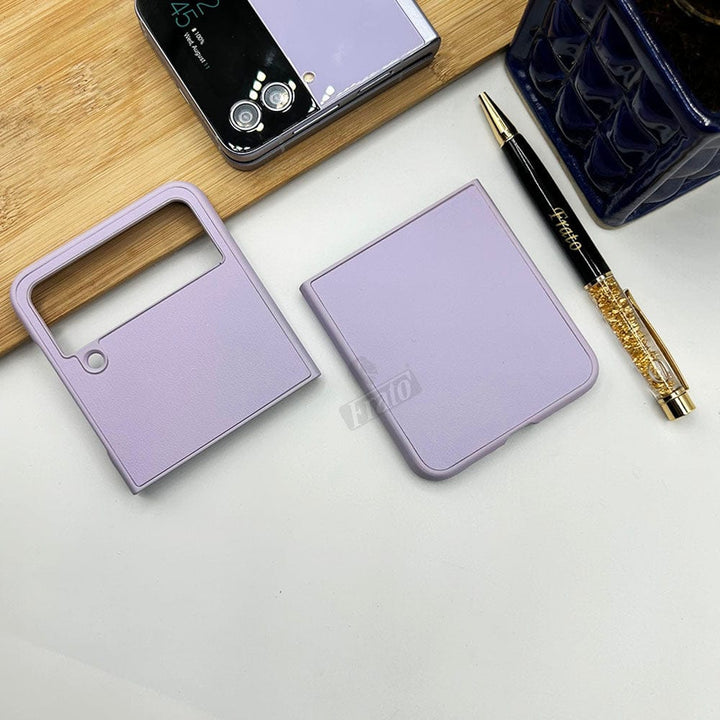 FRATO Flip 4 Collection Lilac Samsung Galaxy Z Flip 4 Attractive Pastel Pure Color Case Cover
