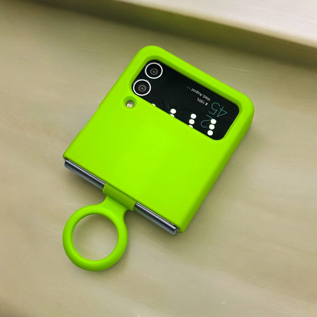 FRATO Flip 4 Collection Neon Green Samsung Galaxy Z Flip 4 Neon Series Silicone Case Cover
