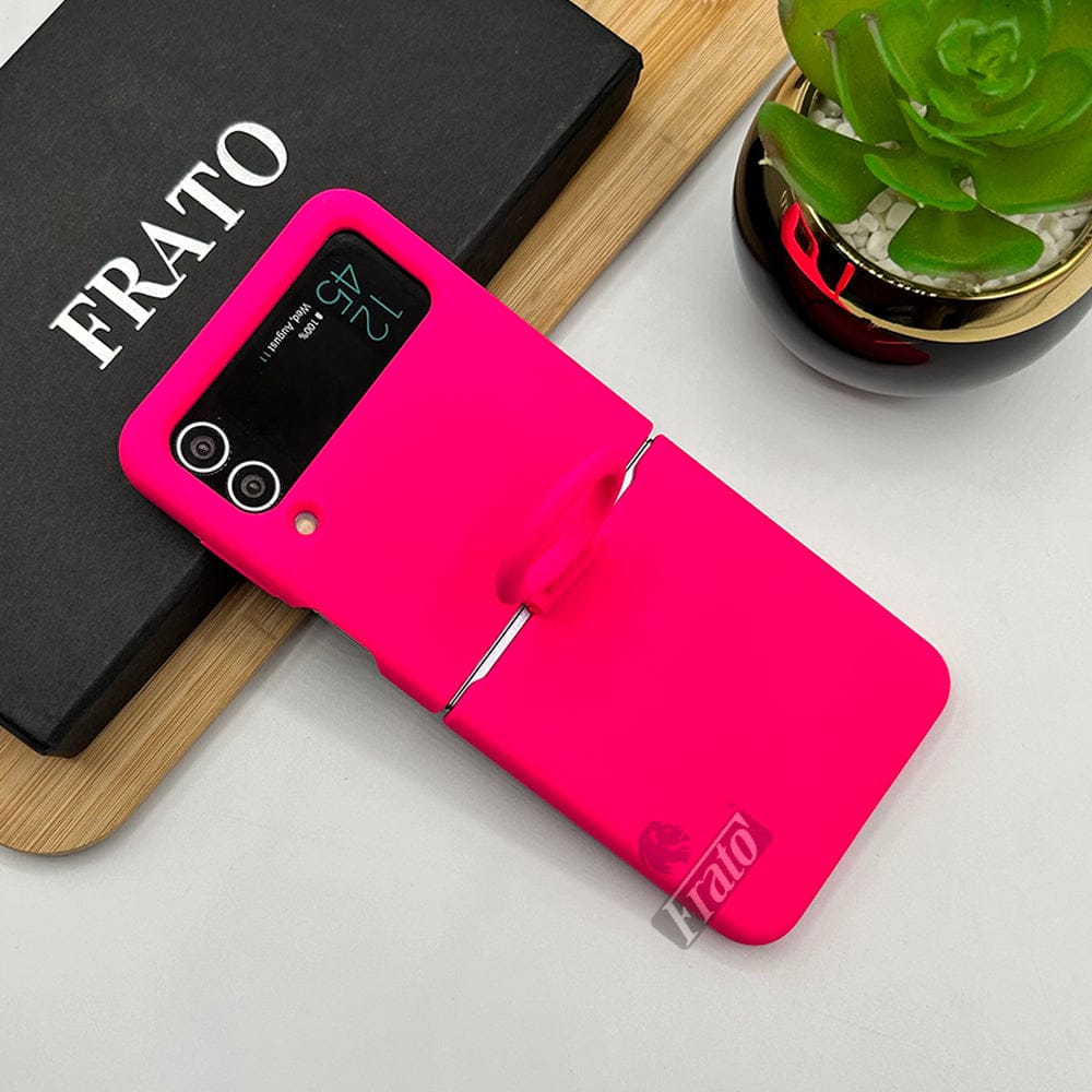FRATO Flip 4 Collection Neon Pink Samsung Galaxy Z Flip 4 Neon Series Case Cover