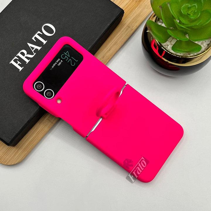 FRATO Flip 4 Collection Neon Pink Samsung Galaxy Z Flip 4 Neon Series Case Cover