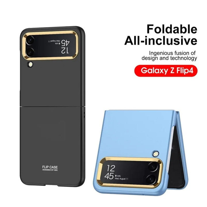 FRATO Flip 4 Collection Samsung Galaxy Z Flip 4 Case Ultra Slim Metal Lens Frame Hard PC Cover