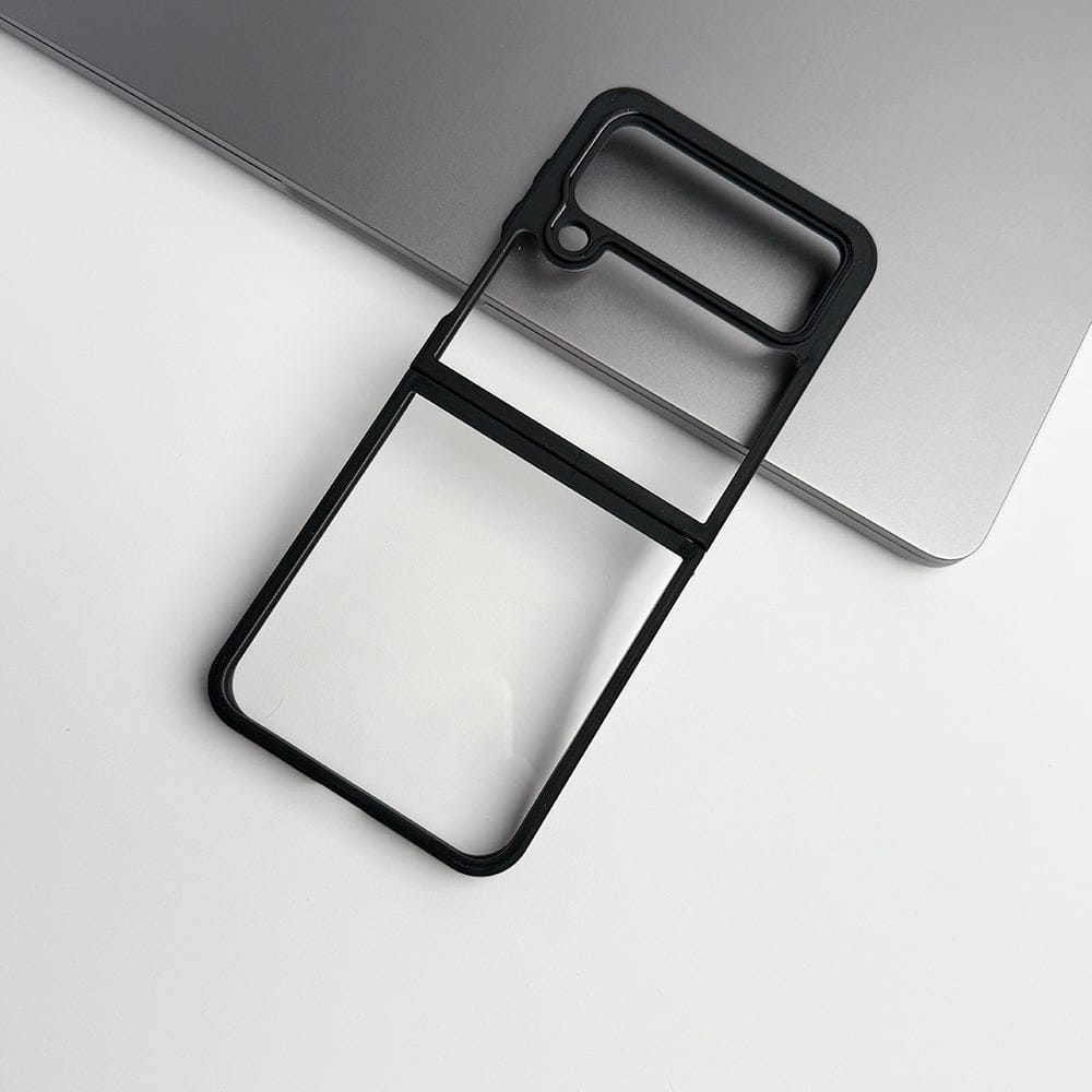 FRATO Flip 4 Collection Samsung Galaxy Z Flip 4 Transparent Acrylic Side Bumper Cover