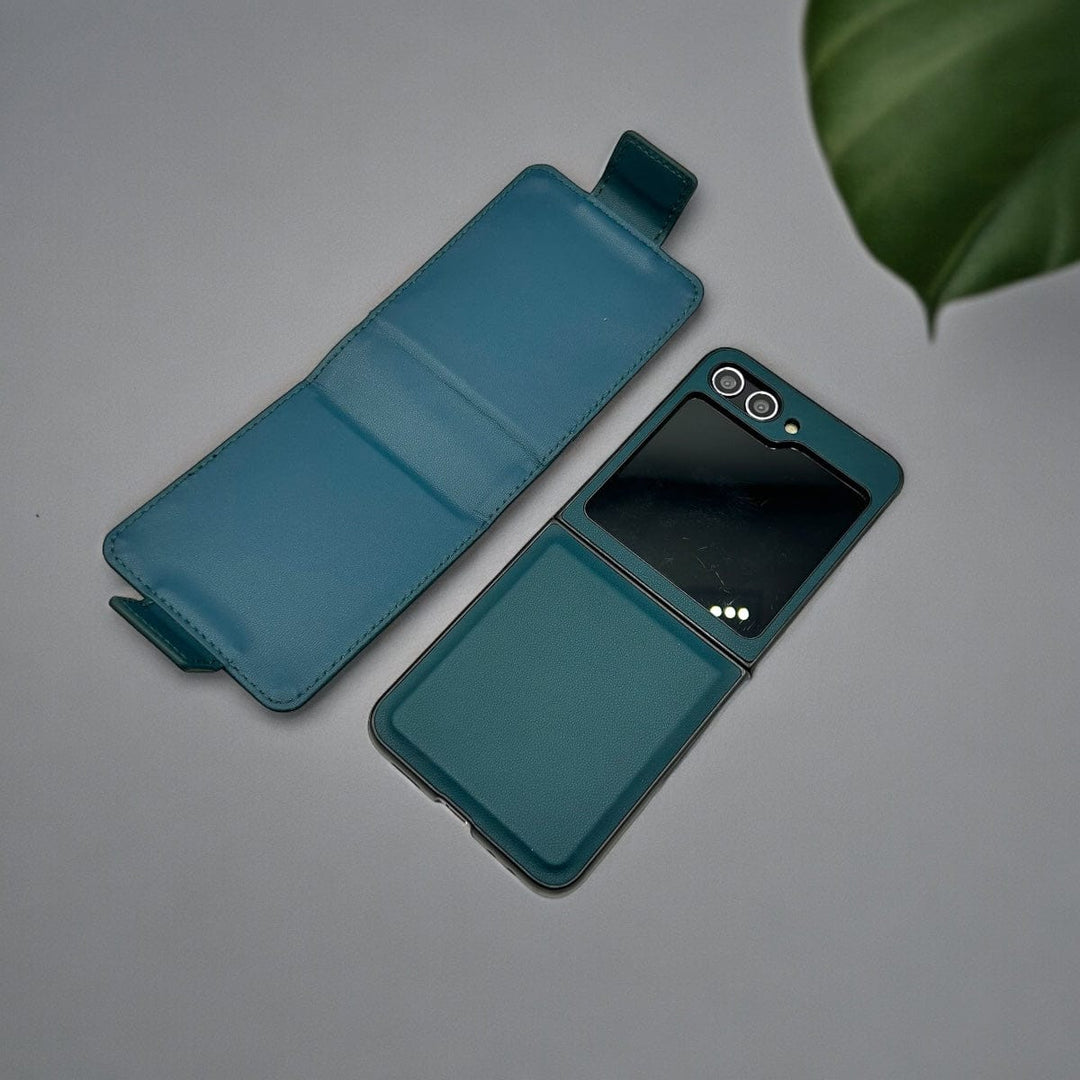 FRATO Flip 5 Collection Blue Samsung Galaxy Z Flip 5 Detachable Magnetic PU Leather Case Cover