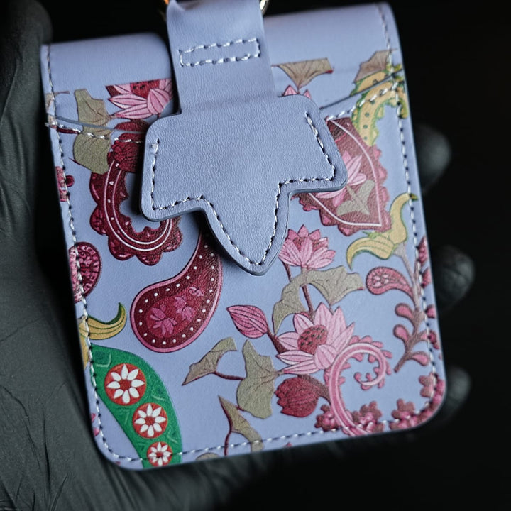 FRATO Flip 5 Collection Floral Stitched Leather-Style Case for Galaxy Z Flip 5 | Detachable Chain Strap