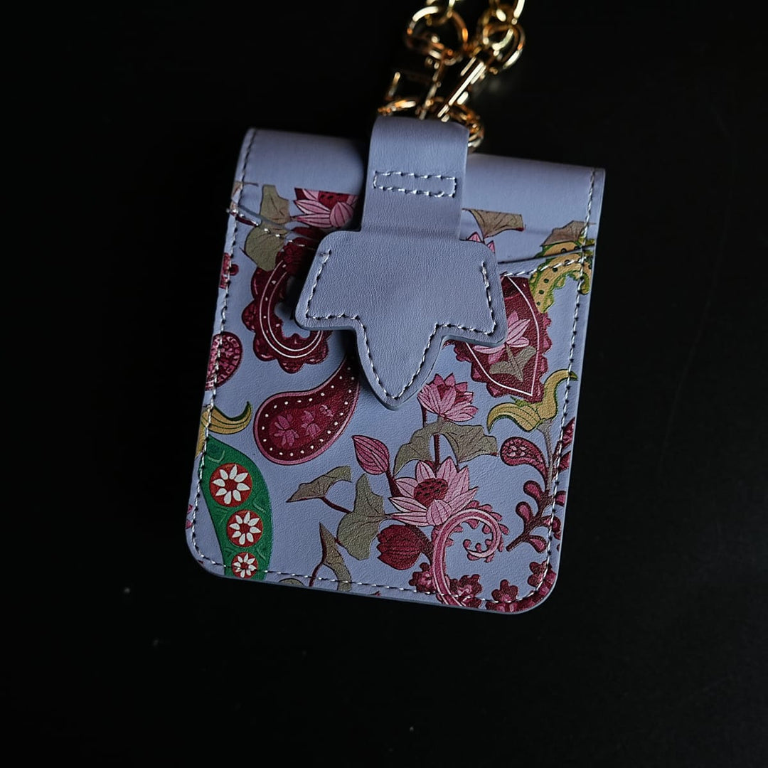 FRATO Flip 5 Collection Floral Stitched Leather-Style Case for Galaxy Z Flip 5 | Detachable Chain Strap
