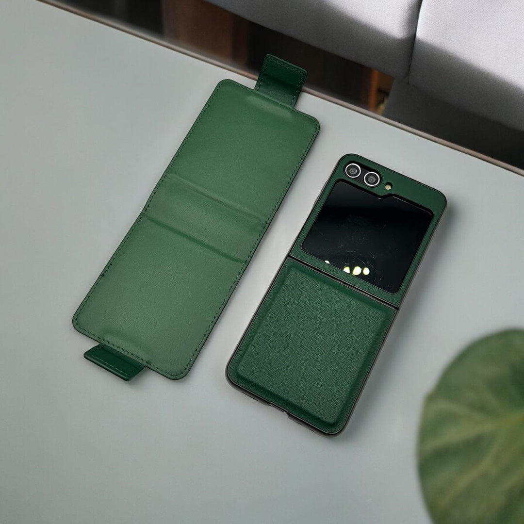 FRATO Flip 5 Collection Green Samsung Galaxy Z Flip 5 Detachable Magnetic PU Leather Case Cover