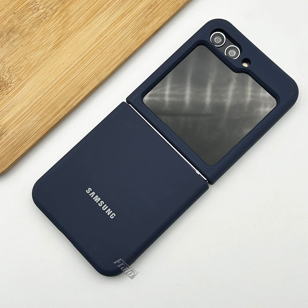 FRATO Flip 5 Collection Navy Blue Samsung Galaxy Z Flip 5 Liquid Silicone Case Cover