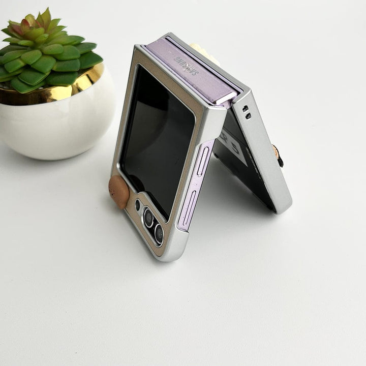 FRATO Flip 5 Collection Samsung Galaxy Z Flip 5 Donut Wool Coal Coffee Case Cover