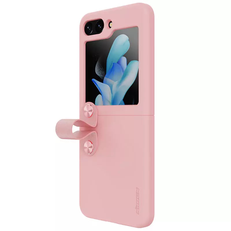 FRATO Flip 5 Collection Samsung Galaxy Z Flip 5 Nillkin Finger Strap Liquid Silicone Case Cover
