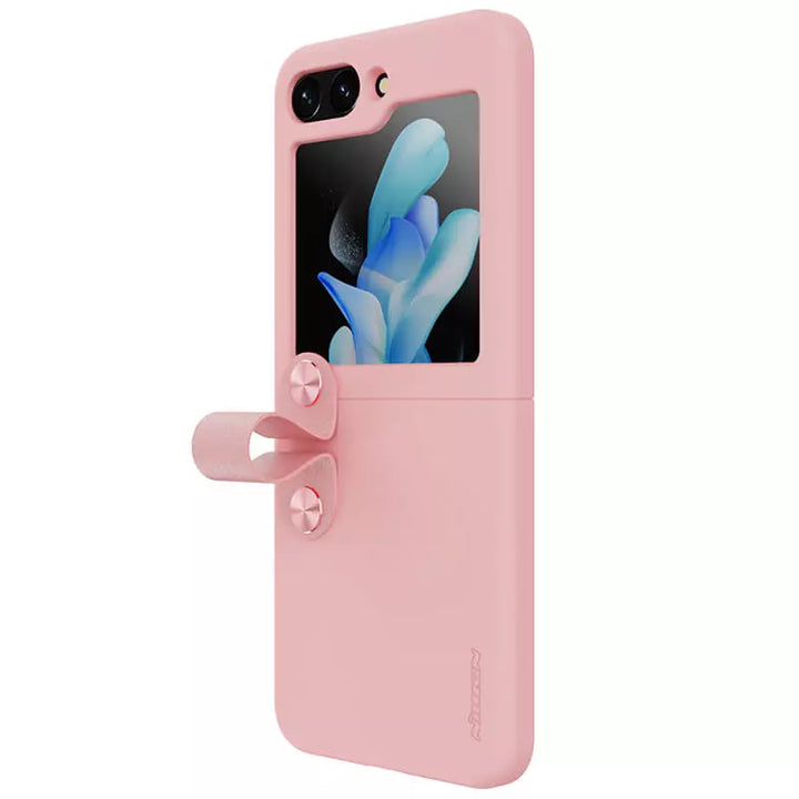 FRATO Flip 5 Collection Samsung Galaxy Z Flip 5 Nillkin Finger Strap Liquid Silicone Case Cover