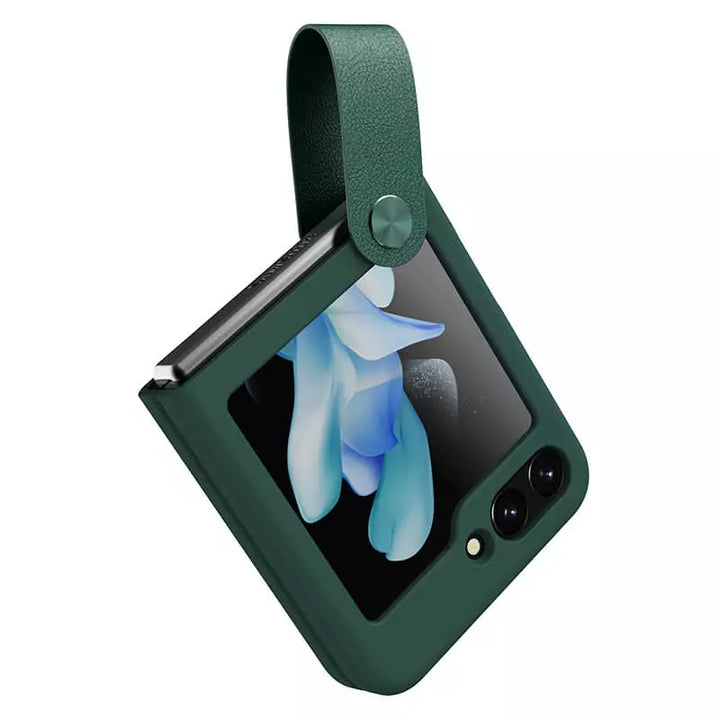 FRATO Flip 5 Collection Samsung Galaxy Z Flip 5 Nillkin Finger Strap Liquid Silicone Case Cover