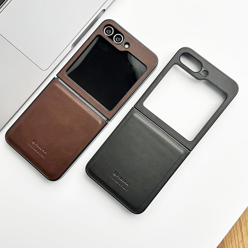 FRATO Flip 5 Collection Samsung Galaxy Z Flip 5 PU Leather Plain Case Cover