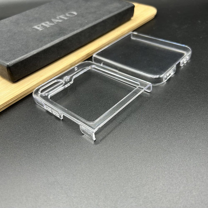 FRATO Flip 5 Collection Samsung Galaxy Z Flip 5 Transparent Crystal Non Yellow Hard Shell Cover Case