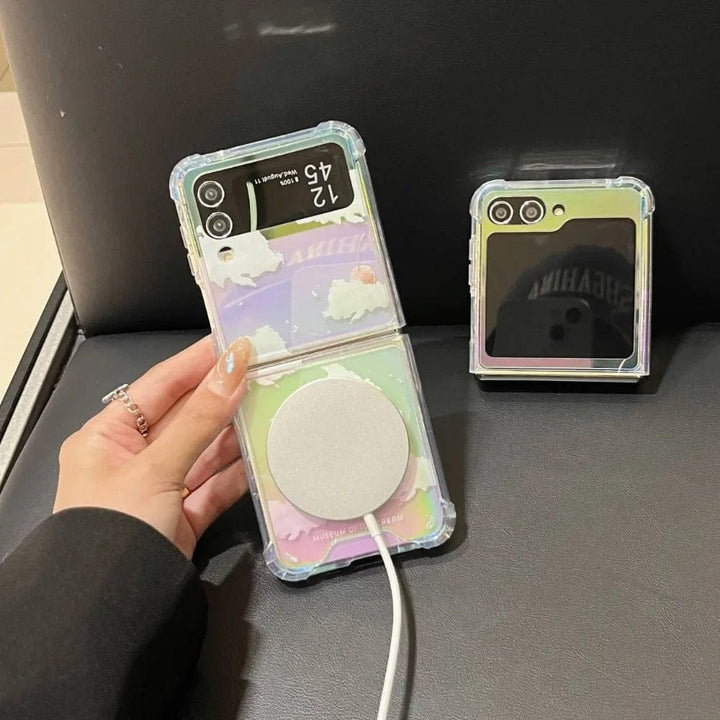FRATO Flip 5 Collection Samsung Galaxy Z Flip series Color Reflection Cloud Design Magsafe Case Cover