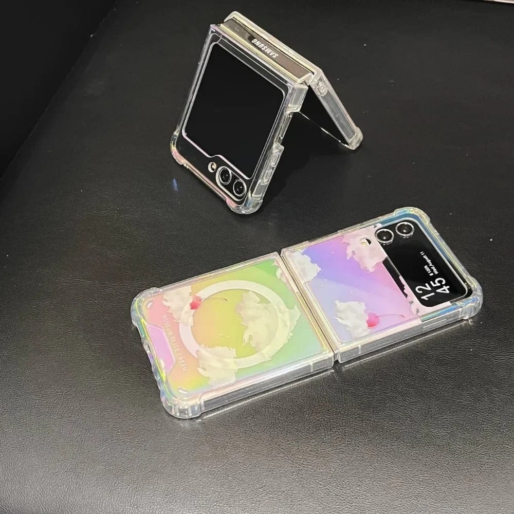 FRATO Flip 5 Collection Samsung Galaxy Z Flip series Color Reflection Cloud Design Magsafe Case Cover