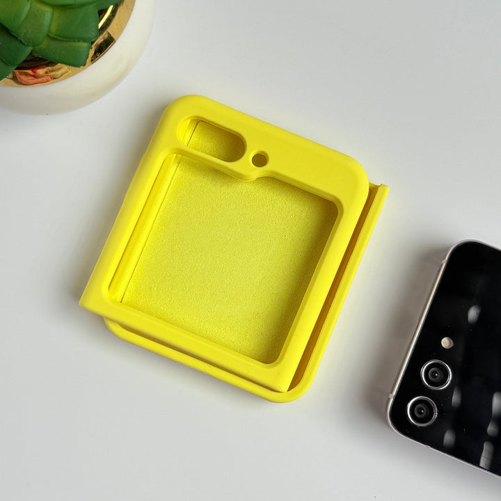 FRATO Flip 5 Collection Yellow Samsung Galaxy Z Flip 5 Soft Feel Silicone Case Cover