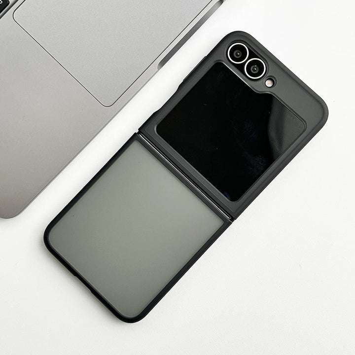 FRATO Flip 6 Collection Black Samsung Galaxy Z Flip 6 Frosted Smoke Case