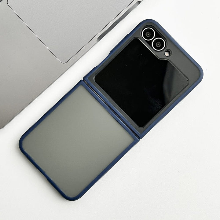 FRATO Flip 6 Collection Blue Samsung Galaxy Z Flip 6 Frosted Smoke Case