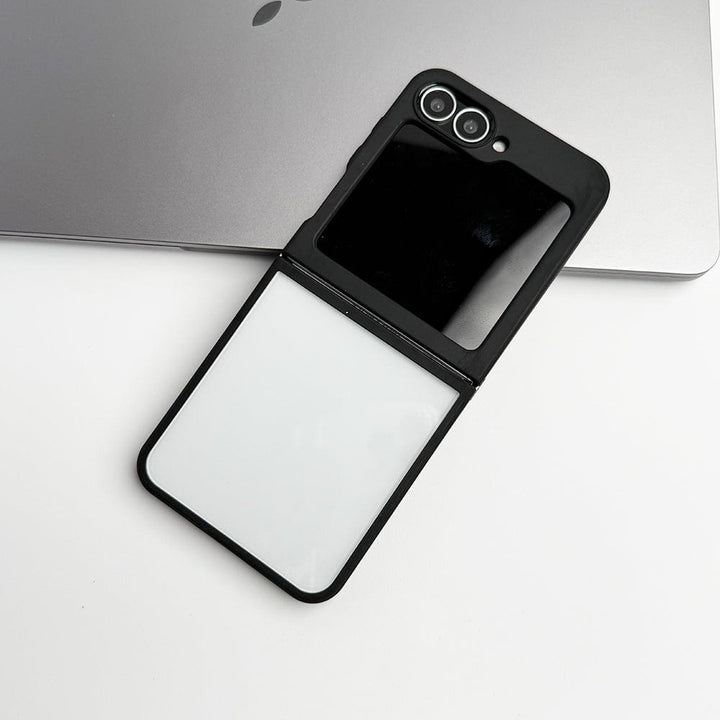 FRATO Flip 6 Collection Plain Case Samsung Galaxy Z Flip 6 Transparent Acrylic Side Bumper Cover